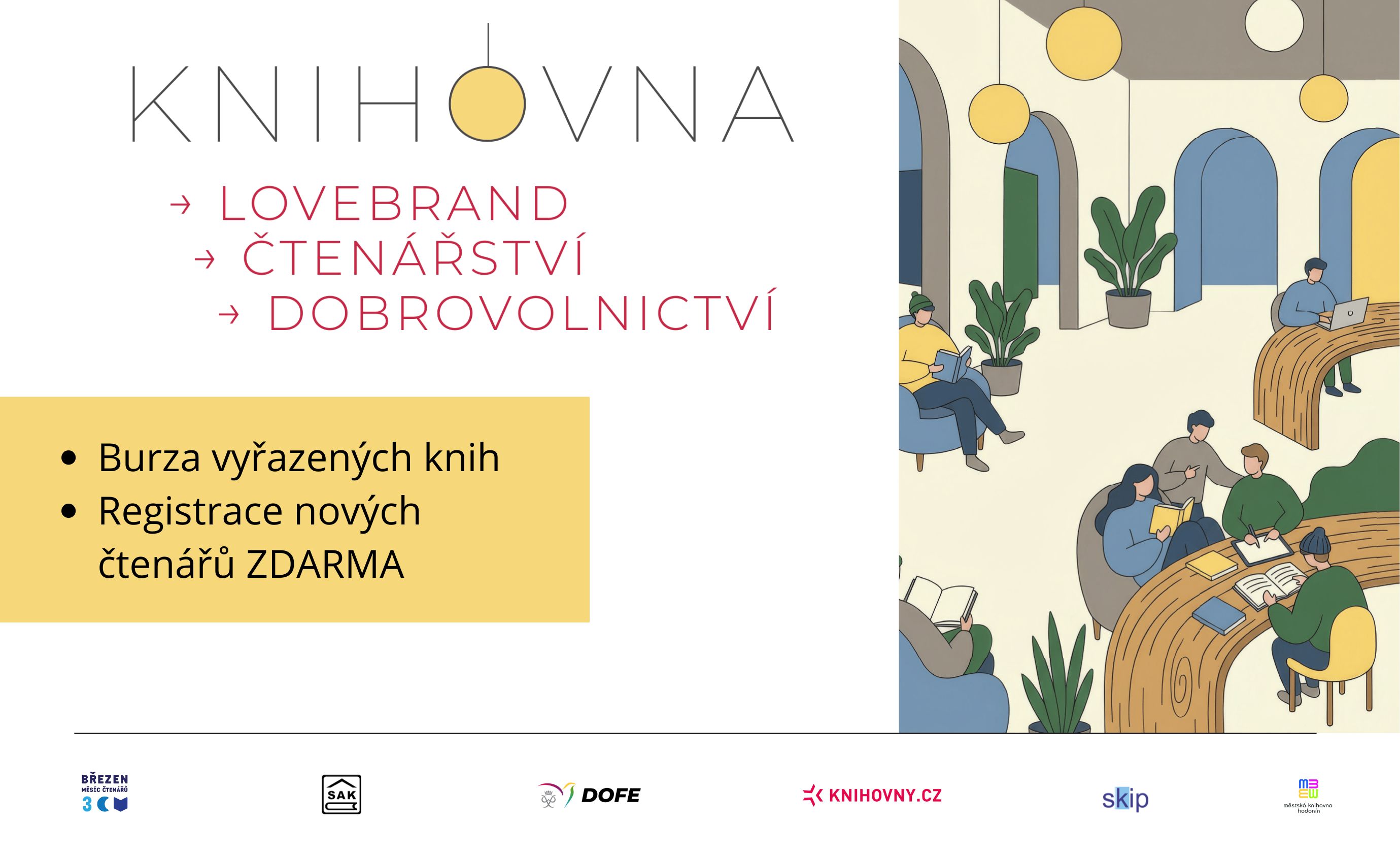 Březen - měsíc čtenářů v Městské knihovně Hodonín